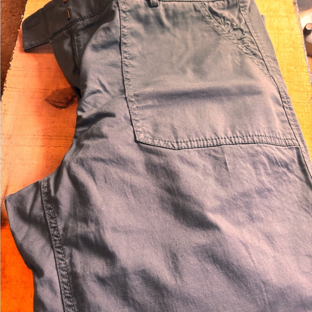 Greenish Pants with flower detail